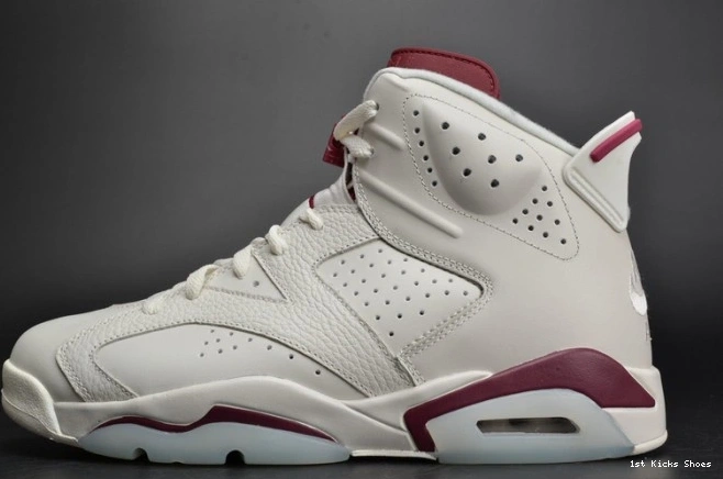 1st Kicks Maroon Jordan Retro Air 384664-116 white 6 0713